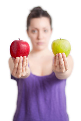 Choice of two apples