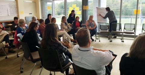 Public health professionals in Vermont practicing the Population Health Innovation Lab curriculum. Photo credit: Public Health Institute