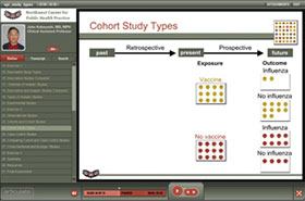 Screenshot of training depicting its navigation, text, and graphics.